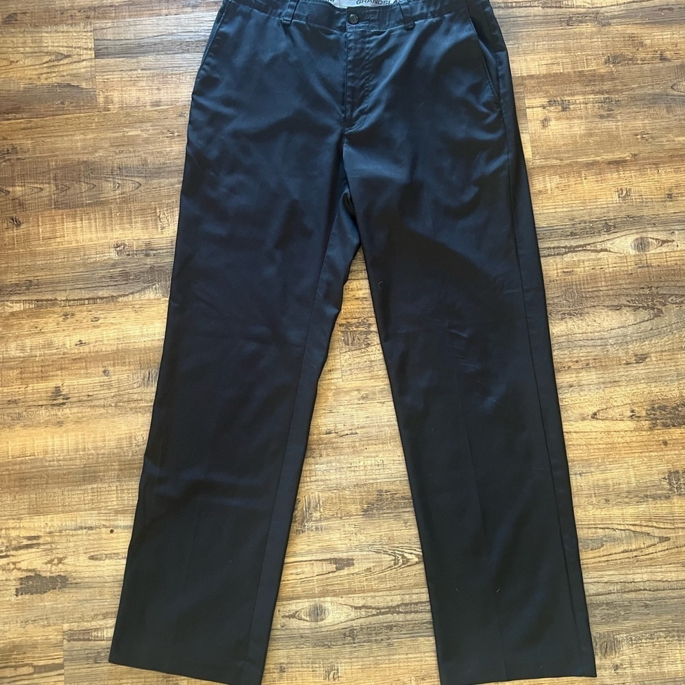 Grand Slam Black Dress Pants with Elastic Waistband